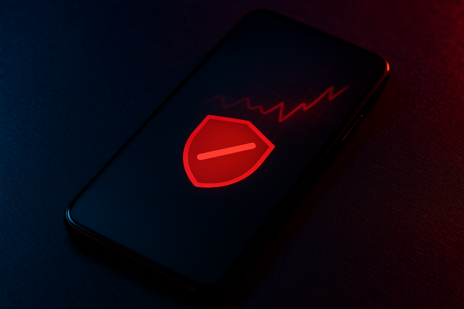 Smartphone showing a blocked app install warning next to a rising crash game multiplier graph